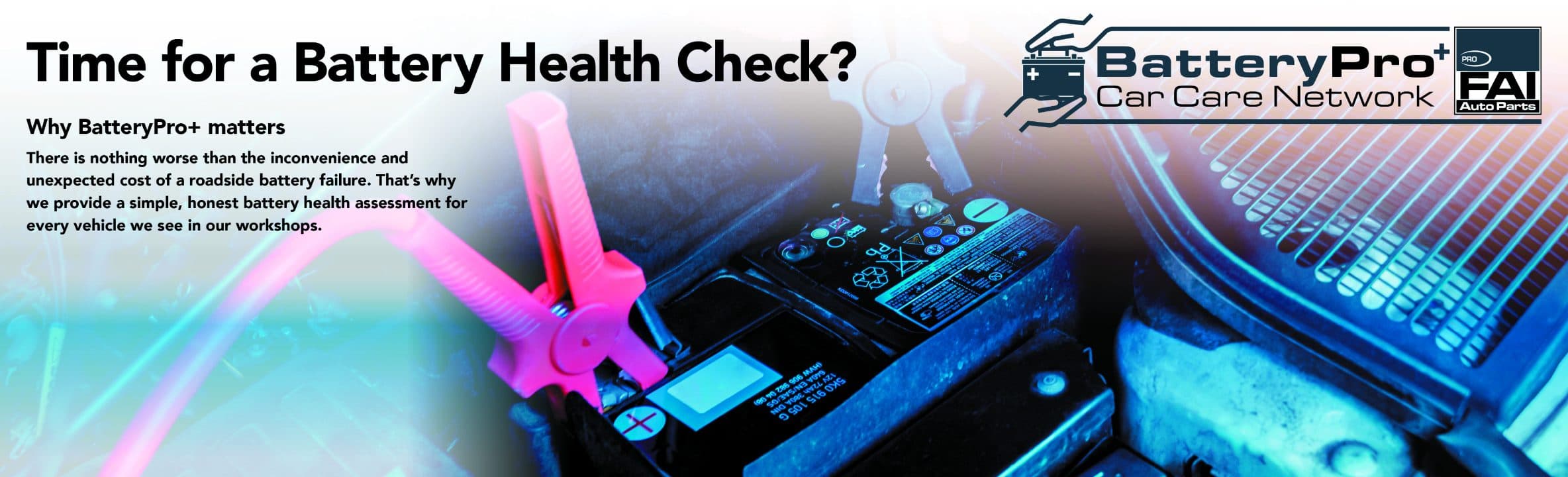BatteryPro+ - Time for a Battery Health Check? A simple, honest battery health assessment using our traffic light system.
